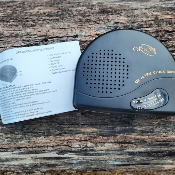 📦🎈3 for $10 Vintage Orion LCD Alarm Clock Radio NIB - Picture 3 of 6